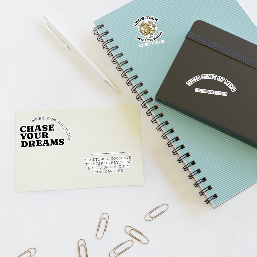 Sticker Sheet — "Chase Your Dreams" Inspirational Quote Sticker