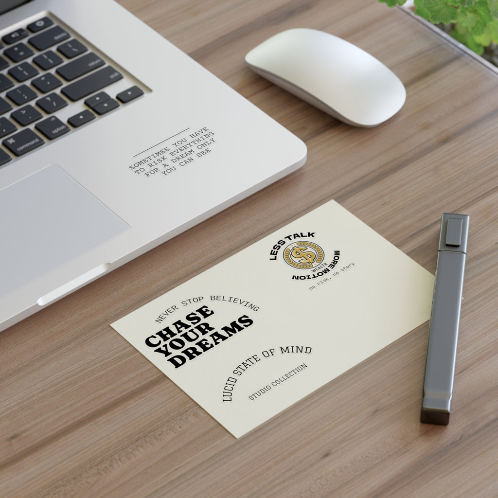 Sticker Sheet — "Chase Your Dreams" Inspirational Quote Sticker