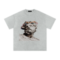 Snow Washed Oversized Cotton T-Shirt