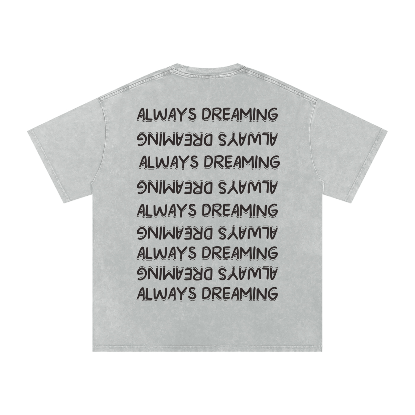Snow Washed Oversized Cotton T-Shirt